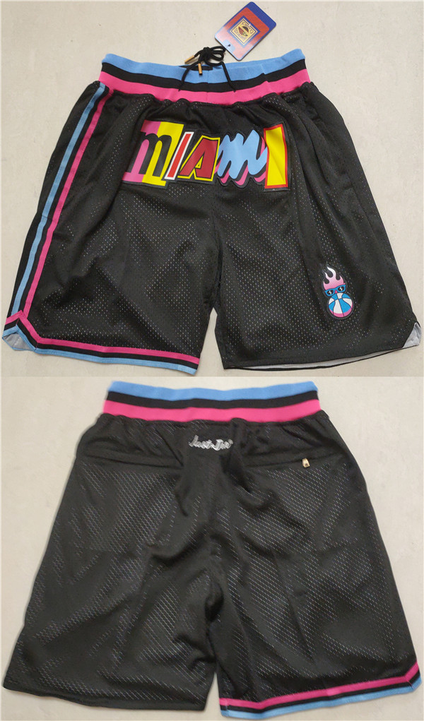 Personalized Men’s Miami Heat Black Shorts (Run Small)