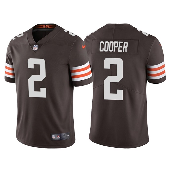 Personalized Youth Cleveland Browns #2 Amari Cooper White Untouchable Limited Stitched Jersey
