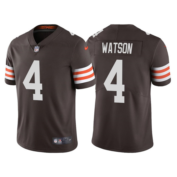 Personalized Youth Cleveland Browns #4 Deshaun Watson Brown Untouchable Limited Stitched Jersey