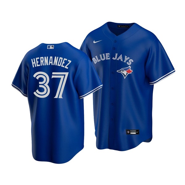 Personalized Men’s Toronto Blue Jays #37 Teoscar Hernandez Royal Cool Base Stitched Jersey