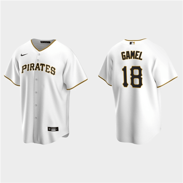 Personalized Men’s Pittsburgh Pirates #18 Ben Gamel White Cool Base Stitched Jersey