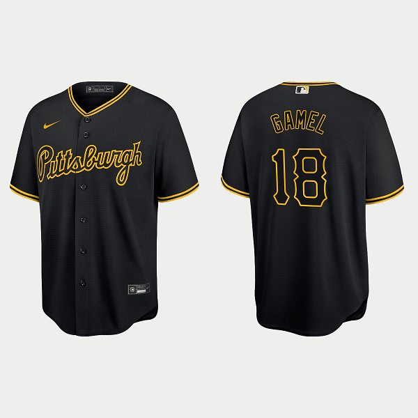 Personalized Men’s Pittsburgh Pirates #18 Ben Gamel Black Cool Base Stitched JerseyS