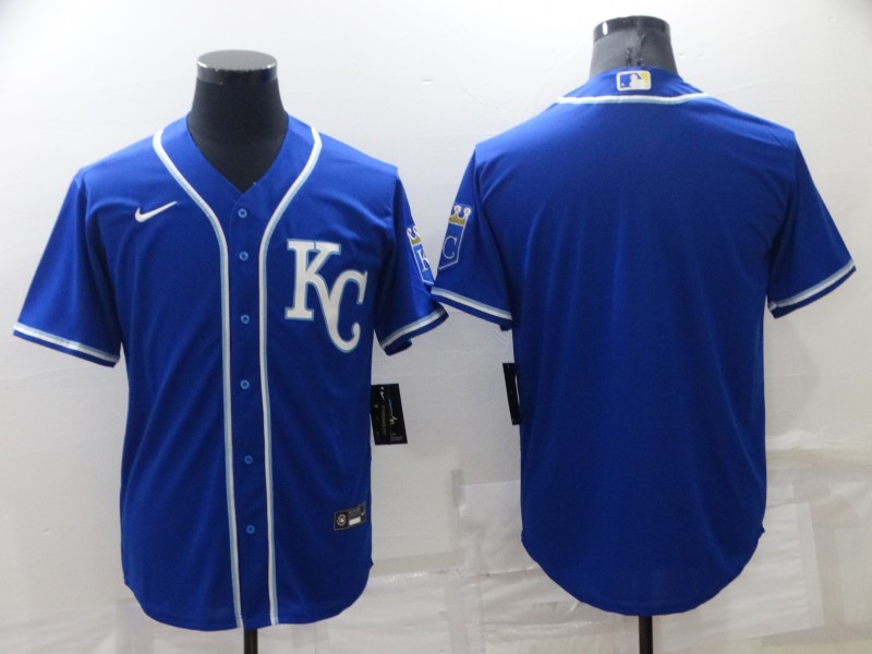 Personalized Men’s Kansas City Royals Blank Blue Cool Base Stitched Jersey