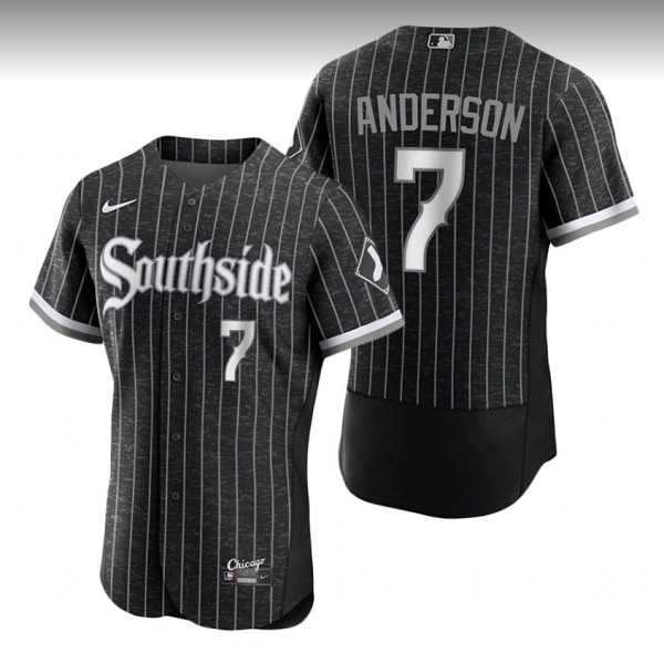 Personalized Men’s Chicago White Sox #7 Tim Anderson City Connect Flex Base Stitched Jersey