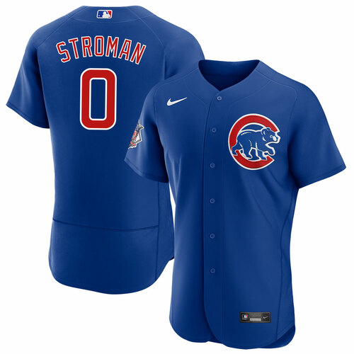 Personalized Men’s Chicago Cubs #0 Marcus Stroman Blue Flex Base Stitched Jersey