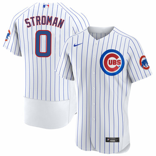 Personalized Men’s Chicago Cubs #0 Marcus Stroman White Flex Base Stitched Jersey
