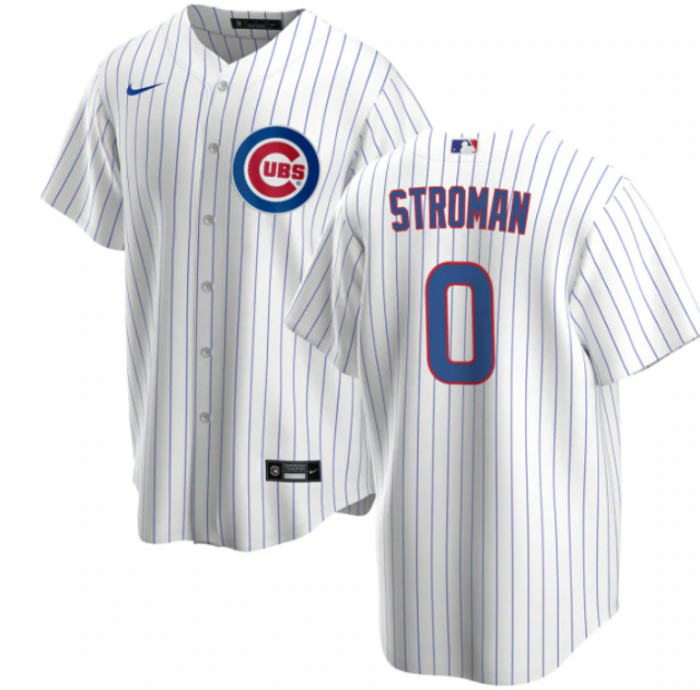 Personalized Men’s Chicago Cubs #0 Marcus Stroman White Cool Base Stitched Baseball Jersey