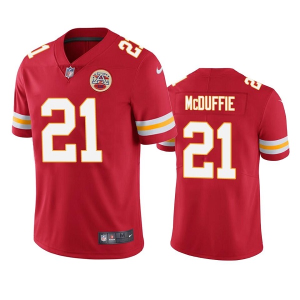 Personalized Men’s Kansas City Chiefs #21 Trent McDuffie Red Untouchable Limited Stitched Football Jersey