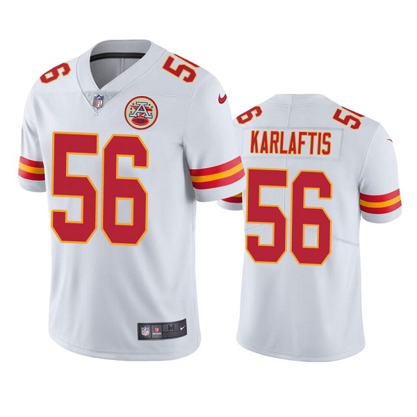 Personalized Men’s Kansas City Chiefs #56 George Karlaftis White Untouchable Limited Stitched Football Jersey
