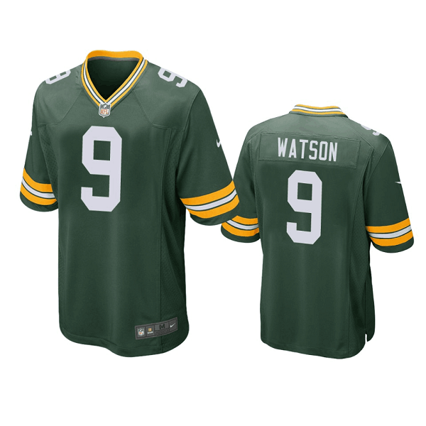 Personalized Men’s Green Bay Packers #9 Christian Watson Green Stitched Football Jersey