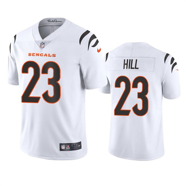 Personalized Men’s Cincinnati Bengals #23 Daxton Hill White Untouchable Limited Stitched Jersey