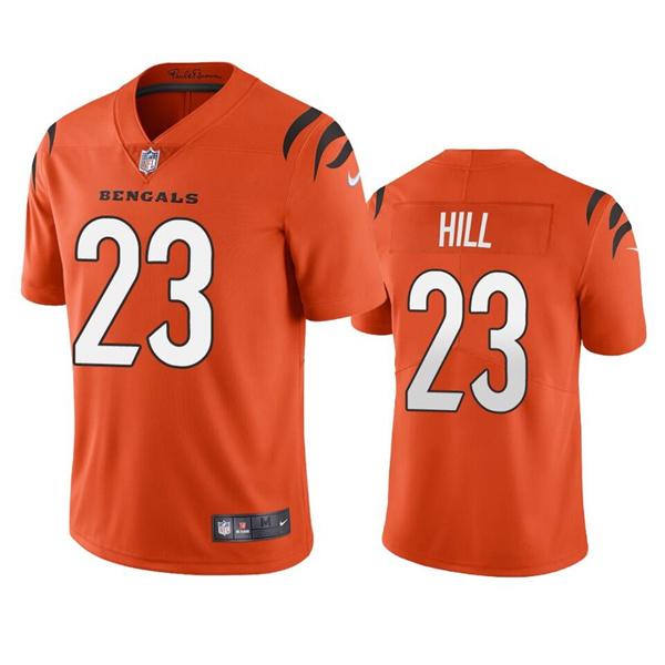 Personalized Men’s Cincinnati Bengals #23 Daxton Hill Orange Untouchable Limited Stitched Jersey