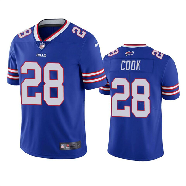 Personalized Men’s Buffalo Bills #28 James Cook Blue Untouchable Limited Stitched Jersey