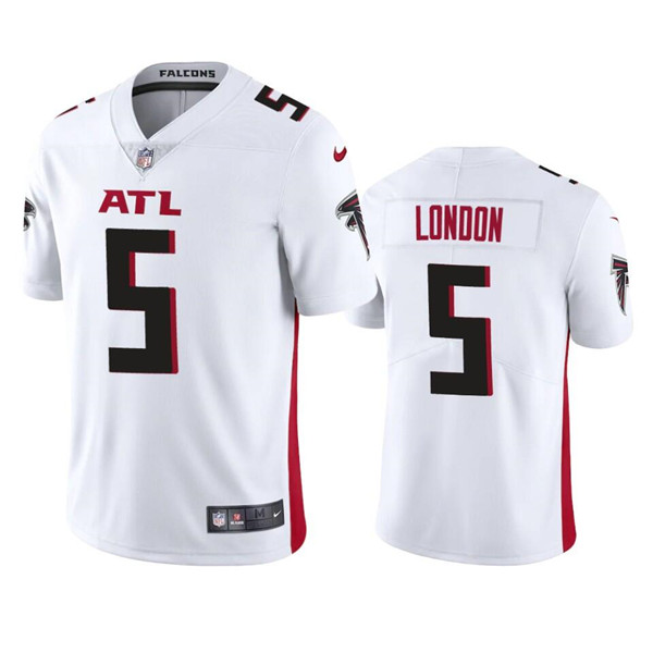 Personalized Men’s Atlanta Falcons #5 Drake London White NFL Draft Untouchable Limited Stitched Jersey