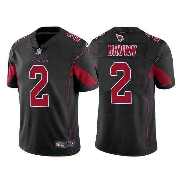 Personalized Men’s Arizona Cardinals #2 Marquise Brown Black Color Rush Limited Stitched Jersey