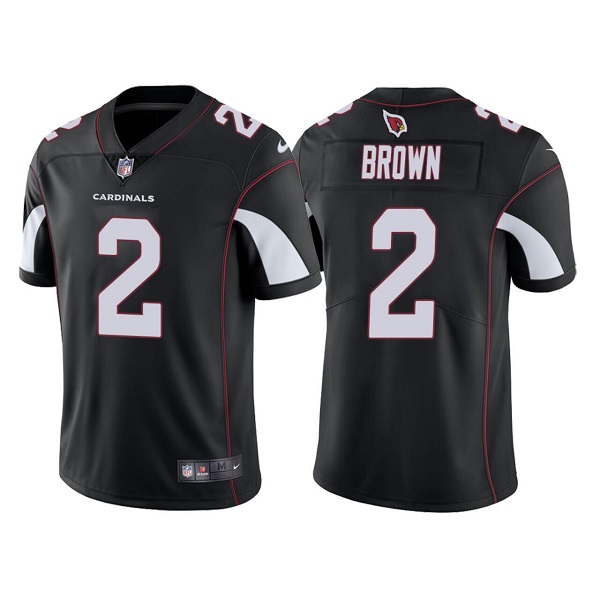 Personalized Men’s Arizona Cardinals #2 Marquise Brown Black Untouchable Limited Stitched Jersey