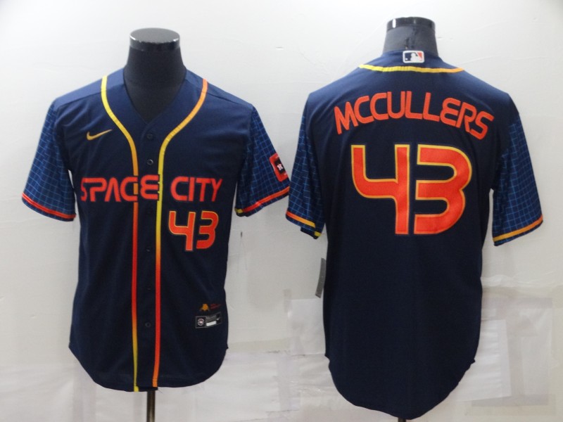 Personalized Men’s Houston Astros #43 Lance McCullers 2022 Navy City Connect Cool Base Stitched Jersey