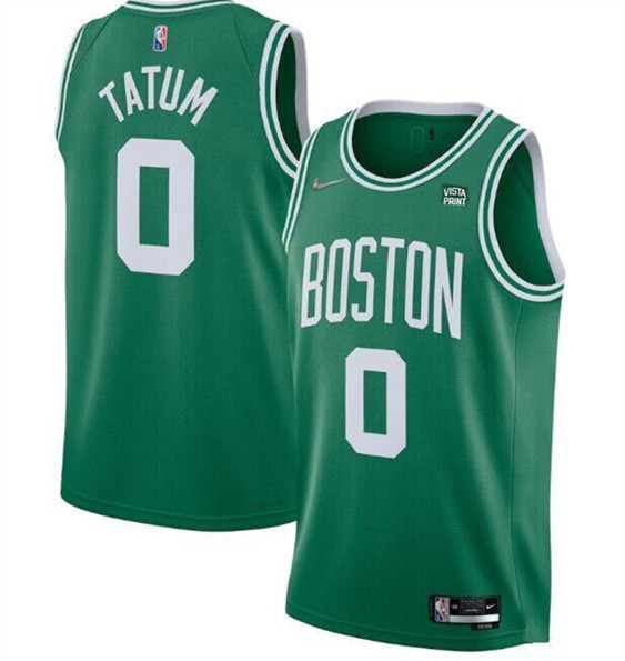 Personalized Men’s Boston Celtics #0 Jayson Tatum 75th Anniversary Green Stitched Basketball Jersey