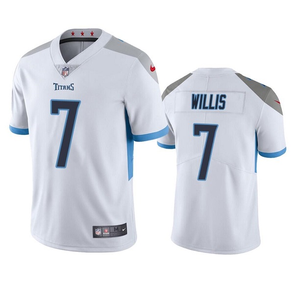 Personalized Men’s Tennessee Titans #7 Malik Willis White Untouchable Stitched Jersey