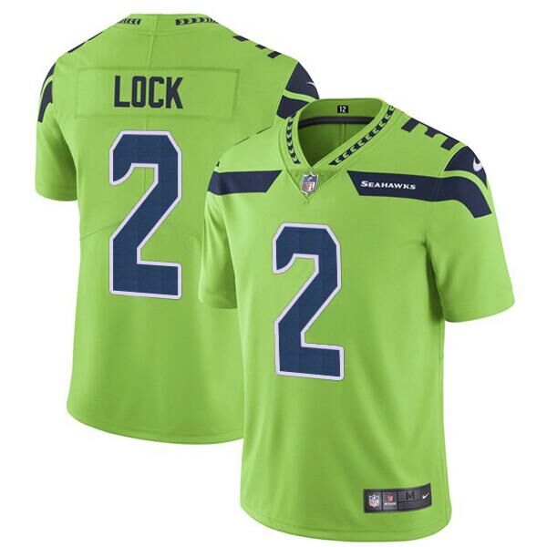 Personalized Men’s Seattle Seahawks #2 Drew Lock Green Untouchable Limited Stitched Jersey