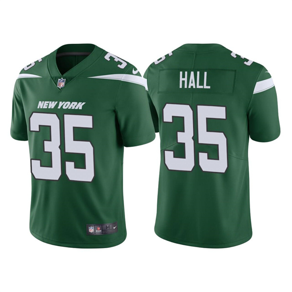 Personalized Men’s New York Jets #35 Breece Hall 2022 Green Untouchable Limited Stitched Jersey