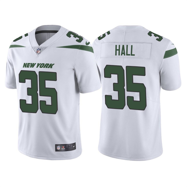 Personalized Men’s New York Jets #35 Breece Hall 2022 White Untouchable Limited Stitched Jersey