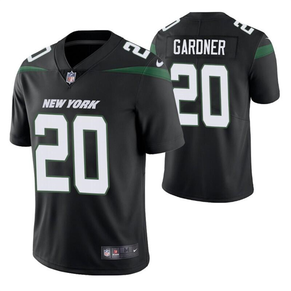 Personalized Men’s New York Jets #20 Ahmad Gardner 2022 Black Untouchable Limited Stitched Jersey
