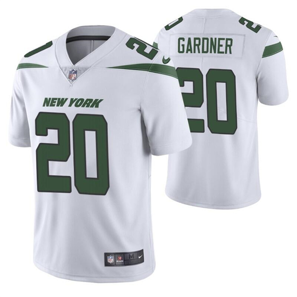 Personalized Men’s New York Jets #20 Ahmad Gardner 2022 White Untouchable Limited Stitched Jersey