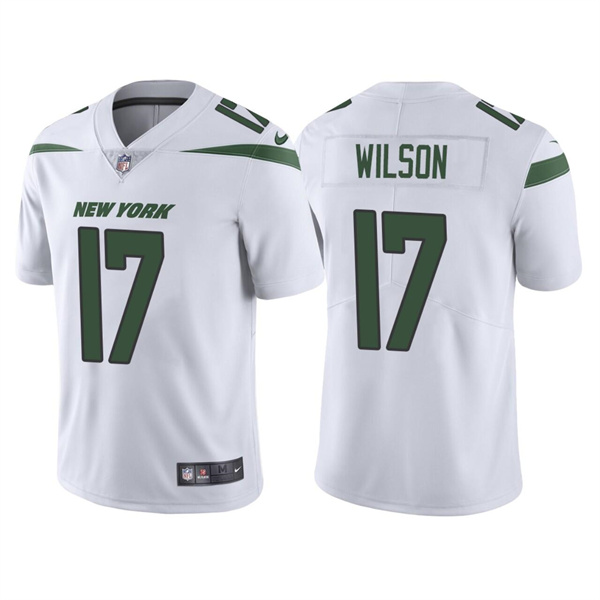 Personalized Men’s New York Jets #17 Garrett Wilson 2022 White Untouchable Limited Stitched Jersey