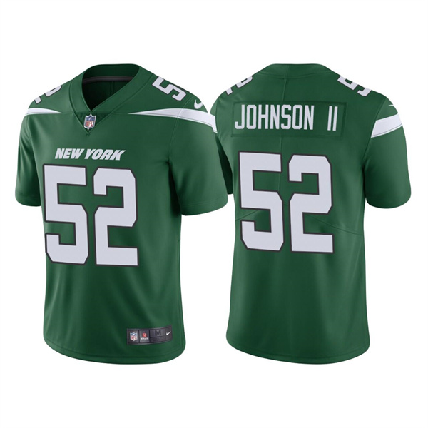 Personalized Men’s New York Jets #52 Jermaine Johnson II 2022 Green Untouchable Limited Stitched Jersey