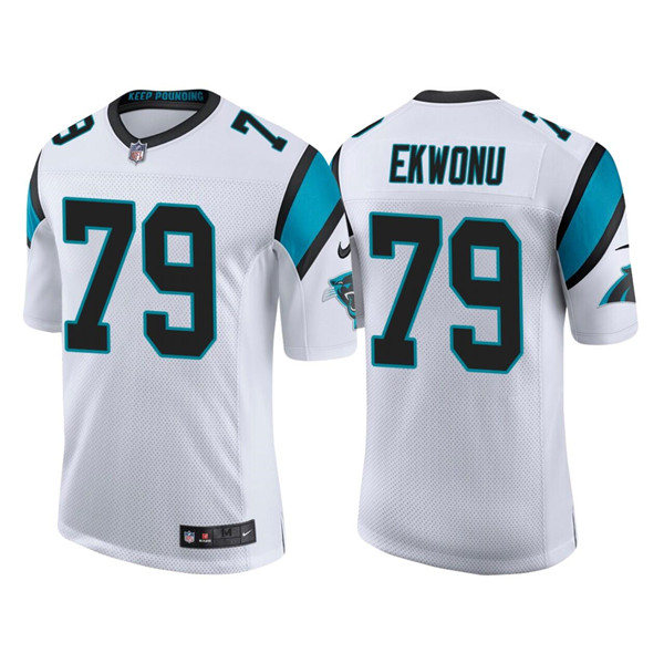 Personalized Men’s Carolina Panthers #79 Ikem Ekwonu 2022 White Stitched Jersey