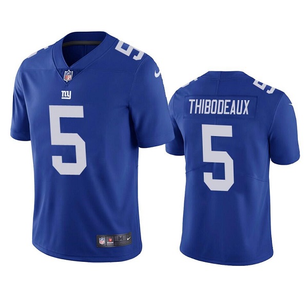 Personalized Youth Giants #5 Kayvon Thibodeaux Blue Jersey