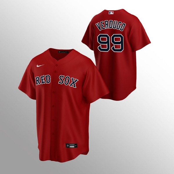 Personalized Men’s Boston Red Sox #99 Alex Verdugo Red Cool Base Stitched Jersey