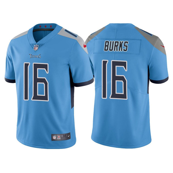 Personalized Men’s Tennessee Titans #16 Treylon Burks Blue Untouchable Stitched Jersey