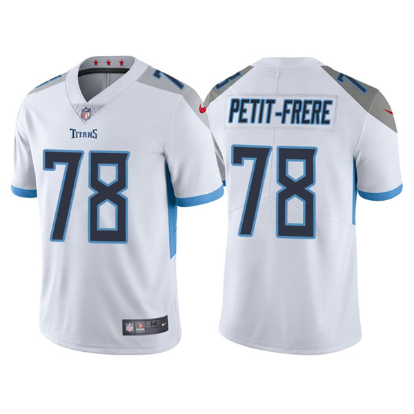 Personalized Men’s Tennessee Titans #78 Nicholas Petit-Frere White Untouchable Stitched Jersey