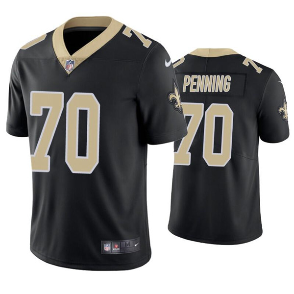 Personalized Men’s New Orleans Saints #70 Trevor Penning Black Limited Stitched Jersey