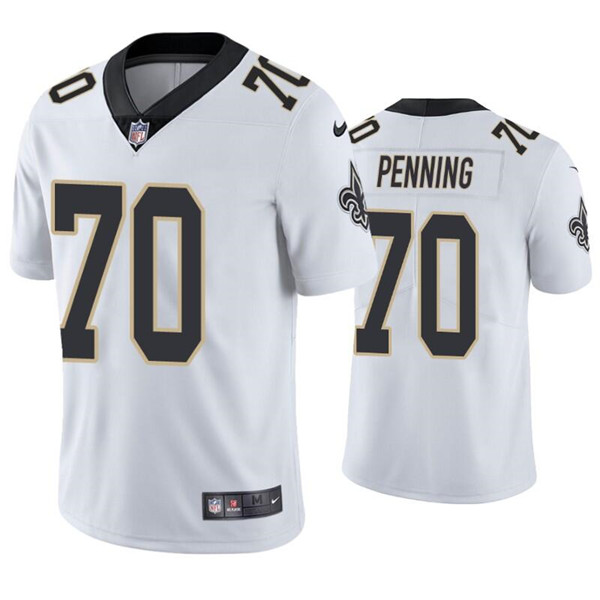 Personalized Men’s New Orleans Saints #70 Trevor Penning White Limited Stitched Jersey