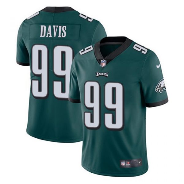 Personalized Eagles 99 Jordan Davis Green 2022 NFL Draft Untouchable Limited Jersey