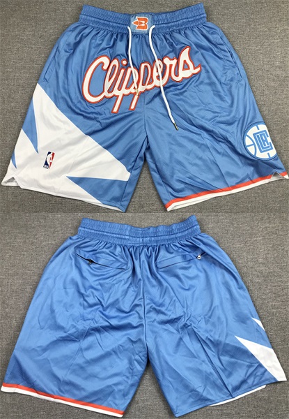Personalized Men’s Los Angeles Clippers Blue Shorts (Run Small)