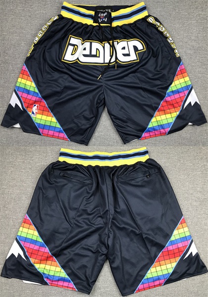 Personalized Men’s Denver Nuggets Navy Shorts (Run Small)