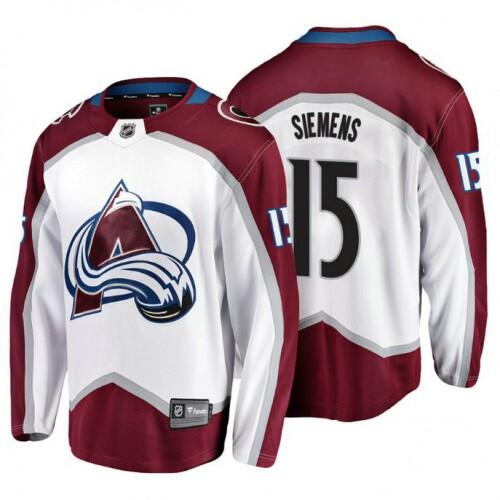 Personalized Men’s Colorado Avalanche #15 Duncan Siemens White Stitched Jersey