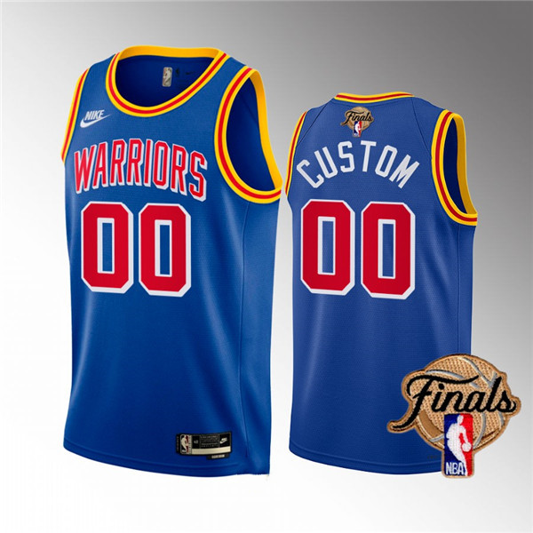 Personalized Men’s Golden State Warriors 2022 Royal NBA Finals Stitched Jersey