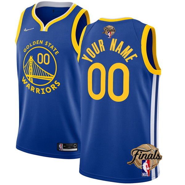 Personalized Men’s Golden State Warriors Active Player 2022 Royal NBA Finals Stitched Jersey