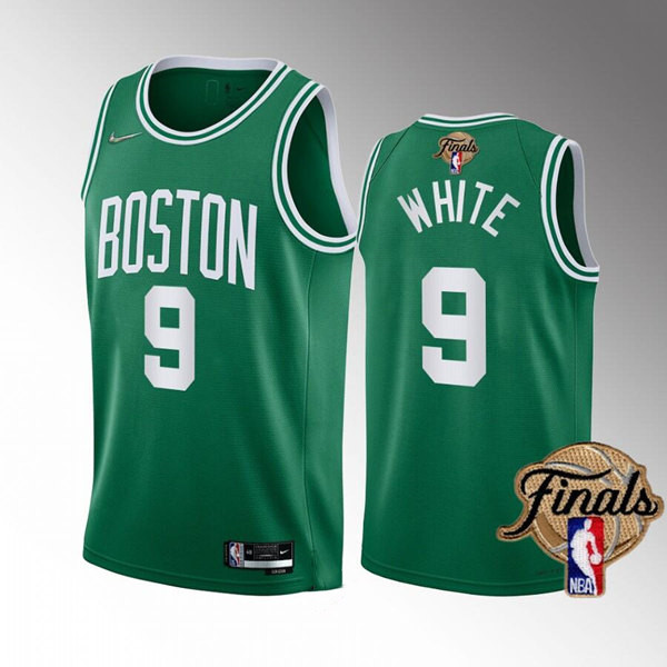 Personalized Men’s Boston Celtics #9 Derrick White 2022 Green NBA Finals Stitched Jersey