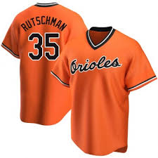 Personalized Baltimore Orioles #35 Rutschman Orange Jersey