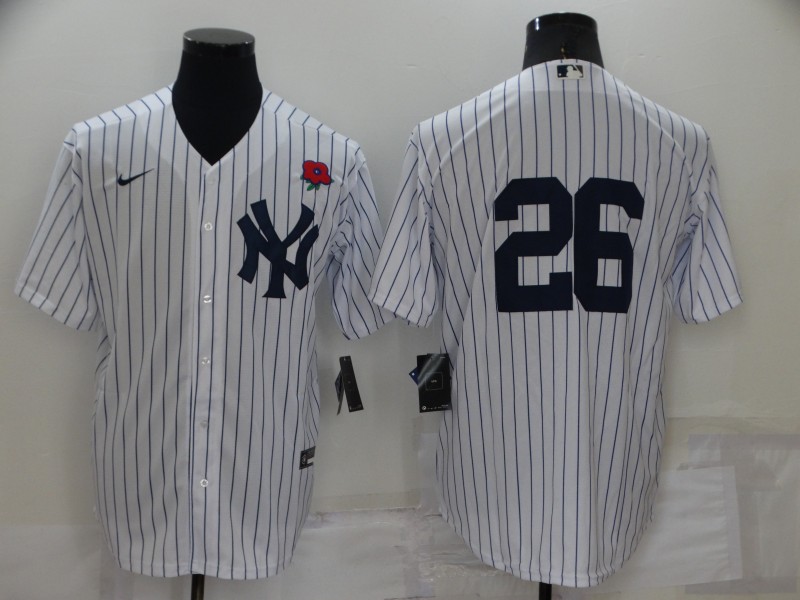 Personalized Men’s New York Yankees #26 DJ LeMahieu White Cool Base Stitched Baseball Jersey