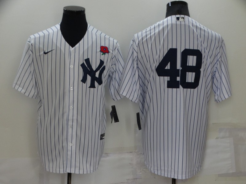Personalized Men’s New York Yankees #48 Anthony Rizzo White Cool Base Stitched Baseball Jersey