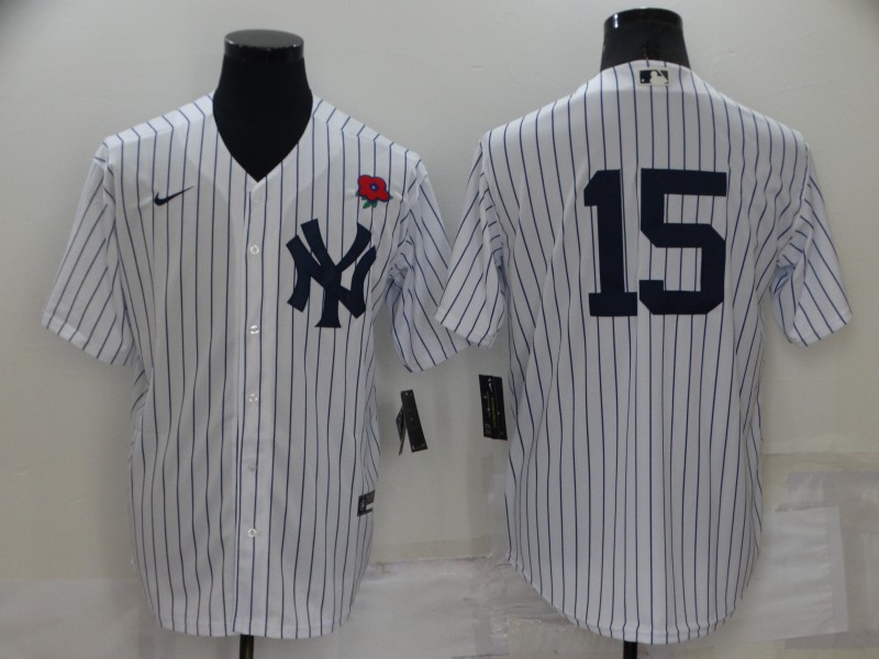 Personalized Men’s New York Yankees #15 Thurman Munson White Cool Base Stitched Baseball Jersey