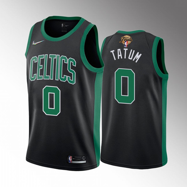 Personalized Men’s Boston Celtics #0 Jayson Tatum 2022 Black NBA Finals Stitched Jersey