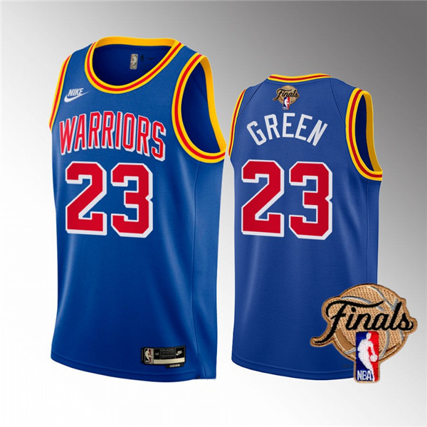 Personalized Men’s Golden State Warriors #23 Draymond Green 2022 Royal NBA Finals Stitched Jersey
